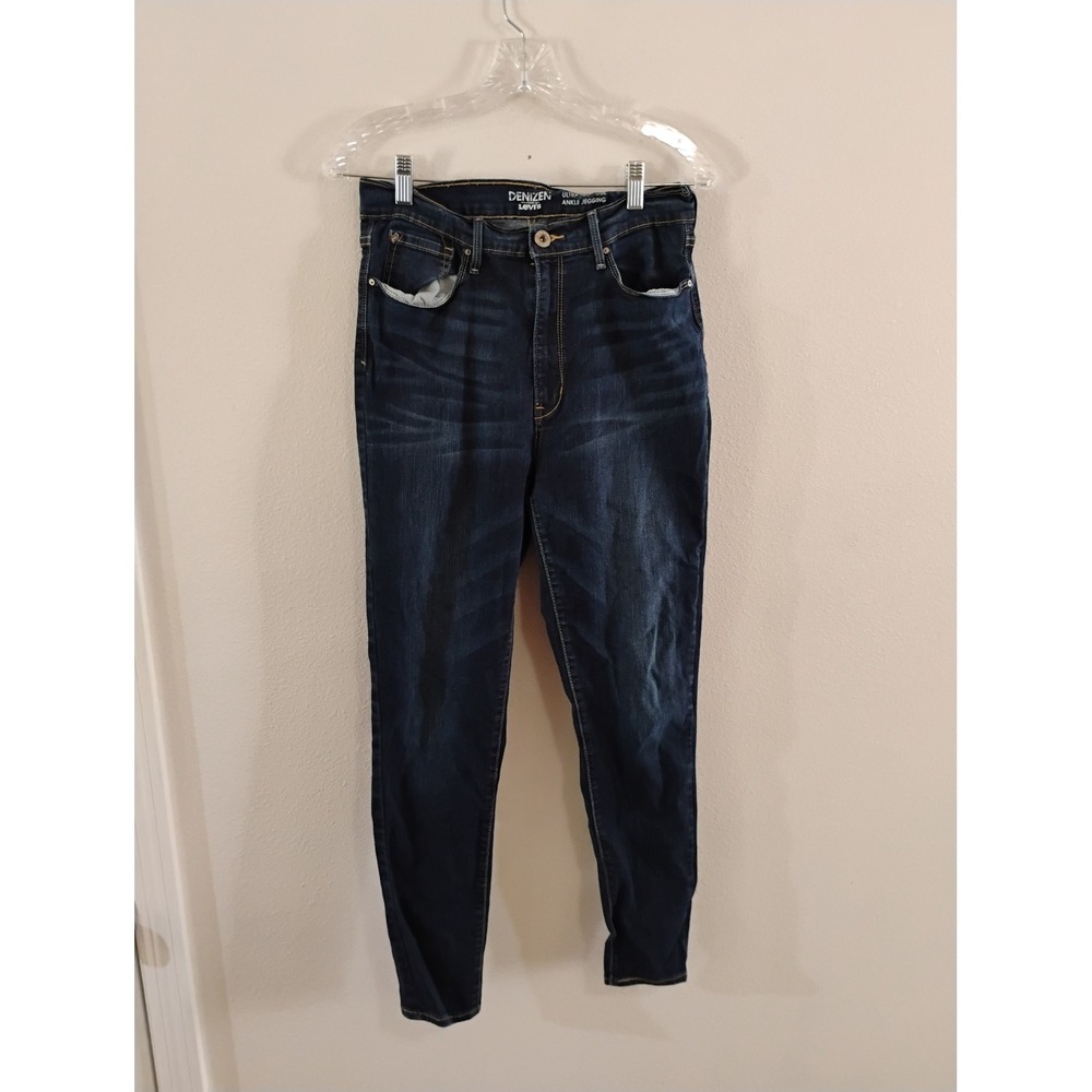 Denizen from Levis Womens Ultra Power Ankle Jeggings Dark Wash Size 13 W31